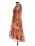 Taylor 100% Polyester Paisley Orange Cocktail Dress Size 12 - photo 5