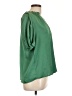 Current Air 100% Polyester Green Short Sleeve Blouse Size L - photo 4