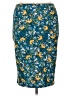 Lularoe Print Teal Casual Skirt Size XL - photo 2