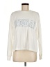 Happily Grey Graphic Ivory Sweatshirt Size M - photo 1