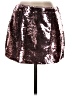 Glamorous 100% Polyester Metallic Burgundy Formal Skirt Size XS - photo 1