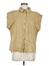 VICI 100% Cotton Tan Sleeveless Button-Down Shirt Size M - photo 1