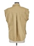 VICI 100% Cotton Tan Sleeveless Button-Down Shirt Size M - photo 2