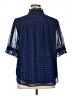 Ann Taylor Houndstooth Blue 3/4 Sleeve Button-Down Shirt Size XL - photo 2