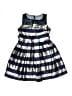 Bonnie Jean Stripes Silver Dress Size 8 - photo 1
