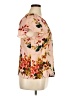 Worthington 100% Polyester Floral Pink Short Sleeve Blouse Size XL (petite) - photo 4