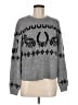 Ann Taylor LOFT Graphic Gray Pullover Sweater Size M - photo 1