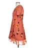 Madewell 100% Polyester Floral Orange Casual Dress Size 2 - photo 5