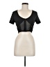 Shein Black Short Sleeve Top Size 6 - photo 1