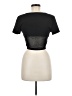 Shein Black Short Sleeve Top Size 6 - photo 2