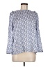 Ann Taylor LOFT 100% Polyester Blue 3/4 Sleeve Blouse Size M - photo 1