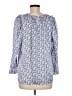 Ann Taylor LOFT 100% Polyester Blue 3/4 Sleeve Blouse Size M - photo 2