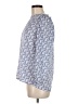 Ann Taylor LOFT 100% Polyester Blue 3/4 Sleeve Blouse Size M - photo 5