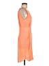 Wilfred 100% Polyester Solid Orange Cocktail Dress Size 6 - photo 4