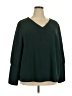 Shein Curve 100% Polyester Green Long Sleeve Blouse Size 18 Plus (3) - photo 1