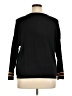 Joan Vass 100% Cotton Animal Print Black Pullover Sweater Size XL (petite) - photo 2