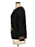 Joan Vass 100% Cotton Animal Print Black Pullover Sweater Size XL (petite) - photo 5