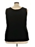 IMAN Black Sleeveless Blouse Size 3X - photo 2