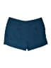 British Khaki Solid Teal Blue Shorts Size 8 - photo 2