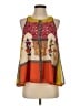 Vineet Bahl 100% Polyester Orange Sleeveless Blouse Size M - photo 1