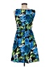 Maurices Print Blue Cocktail Dress Size 9 - photo 2