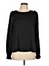 CeCe 100% Polyester Black Long Sleeve Blouse Size L - photo 1