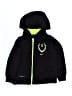 Nike 100% Polyester Black Zip Up Hoodie Size 4 - photo 1