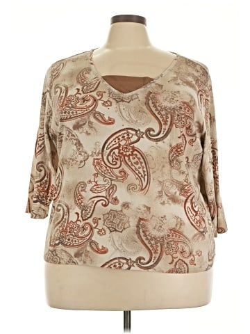 Basic Editions 3/4 Sleeve Top (view 1)