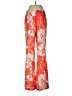 ABS Allen Schwartz 100% Polyester Floral Orange Casual Pants Size 6 - photo 2