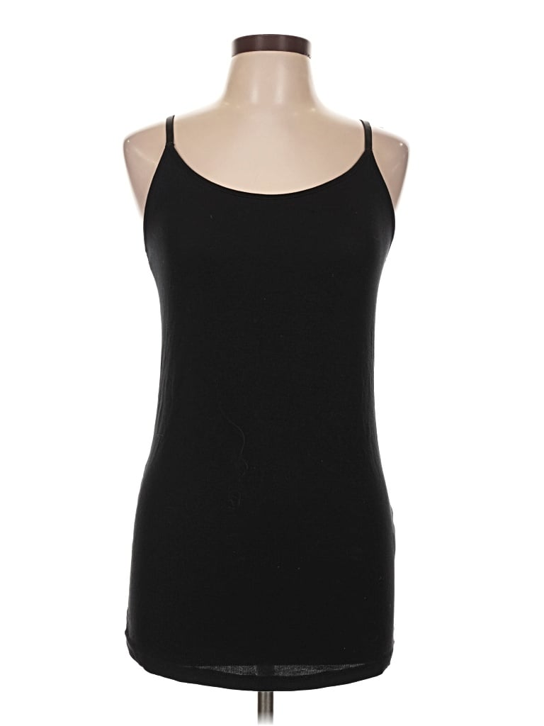 Pre-owned Universal Standard Tank Top Black Strapless Neckline Tops