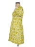 Zara 100% Polyester Yellow Casual Dress Size S - photo 5