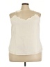 J. by J.Crew 100% Polyester Ivory Sleeveless Blouse Size 22 - photo 1