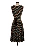 Harold's Stripes Brown Casual Dress Size S - photo 2