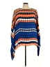 Ashley Stewart 100% Polyester Blue Poncho Size 22 Plus - photo 1