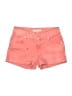 Zara Basic Hearts Pink Denim Shorts Size S - photo 1