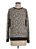 Simply Vera Vera Wang Animal Print Black Pullover Sweater Size S - photo 1