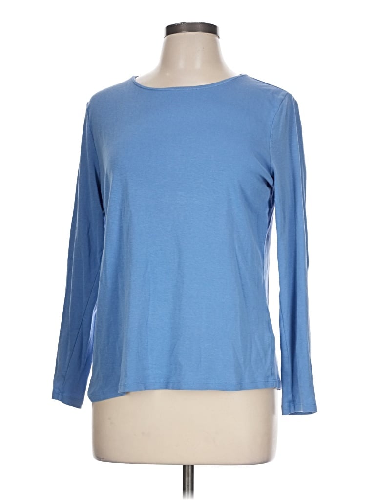 Pre-owned Talbots Long Sleeve T-shirt In Blue