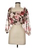 Assorted Brands 100% Polyester Pink 3/4 Sleeve Blouse Size M - photo 1