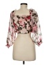 Assorted Brands 100% Polyester Pink 3/4 Sleeve Blouse Size M - photo 2