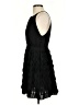 Diane von Furstenberg 100% Polyester Solid Black Cocktail Dress Size 2 - photo 5