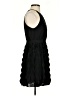 Diane von Furstenberg 100% Polyester Solid Black Cocktail Dress Size 2 - photo 4