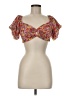 Wild Fable Orange Short Sleeve Blouse Size M - photo 1