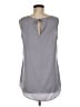 CAbi 100% Polyester Gray Sleeveless Blouse Size M - photo 2