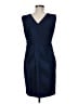 Assorted Brands 100% Polyester Chevron-herringbone Blue Cocktail Dress Size 14 - photo 2