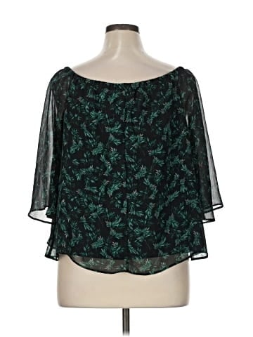 a.n.a. A New Approach Short Sleeve Blouse (view 2)
