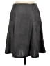 Michele Solid Gray Faux Leather Skirt Size 12L - photo 2