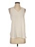 Express 100% Polyester Ivory Sleeveless Blouse Size S - photo 1