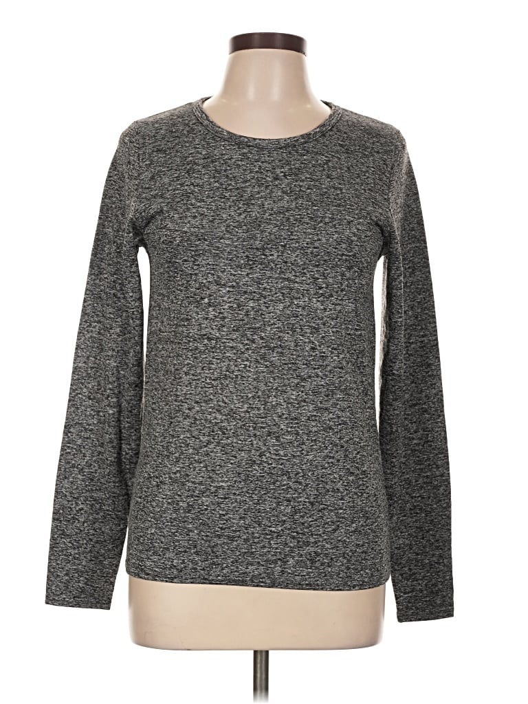 Pre-owned Assorted Brands Long Sleeve T-shirt In Gray