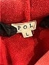 Pol 100% Cotton Color Block Red Poncho Size L - photo 7