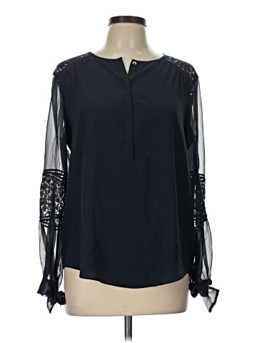 Rebecca Taylor Long Sleeve Henley (view 1)